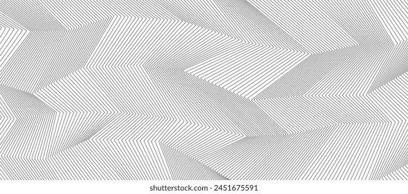 abstract black white line, geometric texture background, striped polygon pattern, network concept