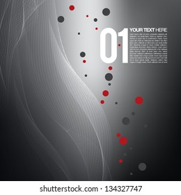 Abstract Black and White Lines Design Layout | EPS10 Vector Design