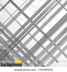 abstract black and white lines effect background