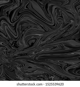 Abstract black and white liquid background. Swirl effect. Vector illustration