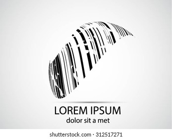 Abstract black and white logo design.Logo vector template.Business icon