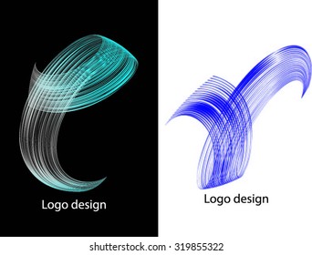 Abstract black and white logo design.Logo vector template.Business icon