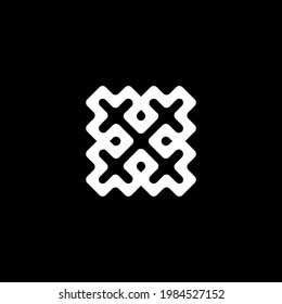 abstract black and white logo , abstract symbol logo for brands and companies