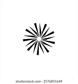 Abstract black and white mandala ornamental pattern