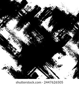 Abstract black and white mask design. Creative drawn backdrop. Grunge graphics universal