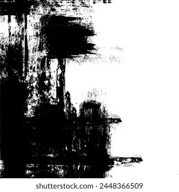 Abstract black and white mask design. Creative drawn backdrop. Grunge graphics