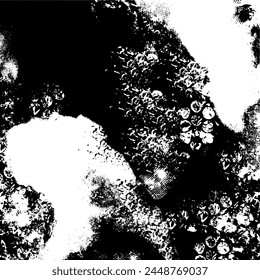 Abstractas diseño de máscara en blanco y negro. Fondo dibujado creativo. Gráficos Grunge de uso universal