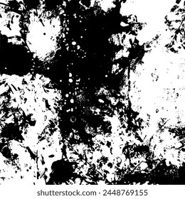 Abstract black and white mask design. Creative hand drawn backdrop. Grunge graphics universal use isolated