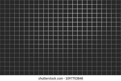 Abstrakte Schwarz-Weiß-Gitter-Pixel. Dunkle Farben quadrieren Schwarz. Monochrom-Halbtoneffekt. Abstraktes Hintergrundmuster für Design. Grunge Textur. Vektorgrafik eps10.