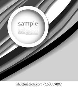 Abstract black white modern background  with bubble