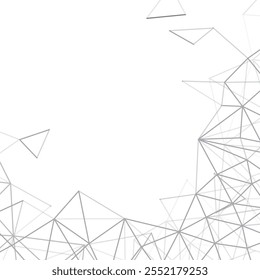 Abstract Black and White Modern Cloud Computing and Digital Network Connections, IT or Technology Design - Polygonal Grid, Wire Frame Isolated on White - Template with Copyspace, Empty Place for Text - Powered by Shutterstock - Get 15% off with code: PIKWIZARD15