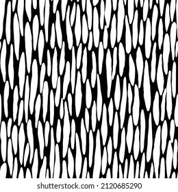 Abstract black and white modern leopard seamless pattern. Animals trendy background. Monochrome decorative vector stock illustration for print, card, fabric, textile. Modern ornament of stylized skin