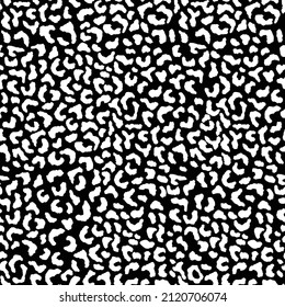 Abstract black and white modern leopard seamless pattern. Animals trendy background. Monochrome decorative vector stock illustration for print, card, fabric, textile. Modern ornament of stylized skin