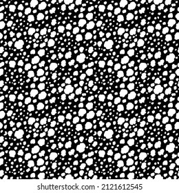 Resumen del patrón de leopardo moderno blanco y negro sin fisuras. Los animales están de moda. Ilustración monocromática de material vectorial para impresión, tarjeta, tela, textil. Ornamento moderno de piel estilizada