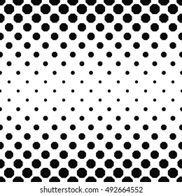 Abstract Black And White Octagon Pattern Background Design