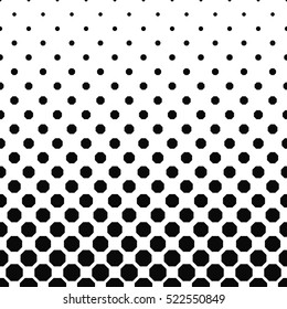Abstract black and white octagon pattern background design