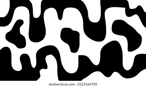 Blanco y negro abstracto sobre fondo blanco