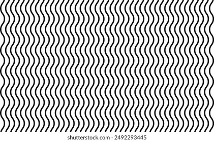 Abstrakte schwarz-weiße optische Linienmuster, Wellenstreifen abstrakte geometrische Abdeckungen Wellenlinien Design.