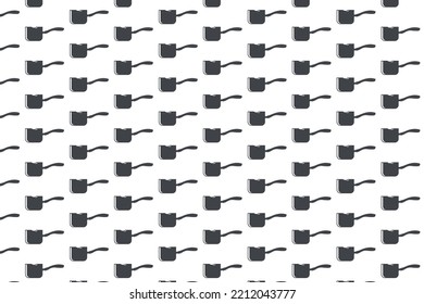 Abstract black and white pan logo pattern design