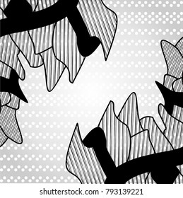 Abstract black and white pattern