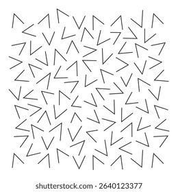 An abstract black and white pattern composed of numerous short, wavy lines creating a dynamic and modern textured background