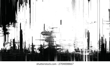 Patrón blanco y negro Abstractas con Elementos geométricos y fondo texturizado