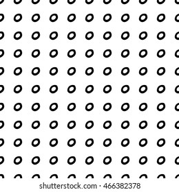 Abstract black and white pattern with hand drawn dots. Cute doodle black and white pattern. Seamless vector black and white pattern for fabric, wallpapers, wrapping paper, cards and web backgrounds.