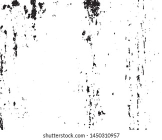 Abstract black and white pattern. Monochrome vector texture. Background of cracks, scuffs, chips, stains, ink spots