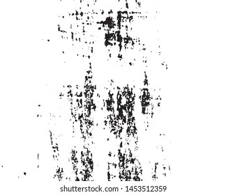 Abstract black and white pattern. Monochrome vector texture. Background of cracks, scuffs, chips, stains, ink spots