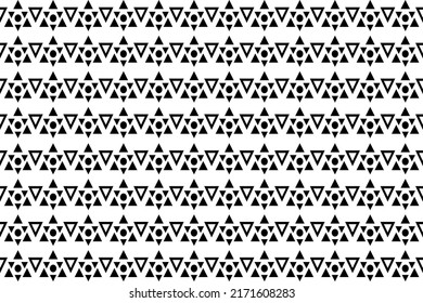 Resumen del patrón blanco y negro. Patrón geométrico monocromo sin fisuras. Formas repetitivas, elementos geométricos.