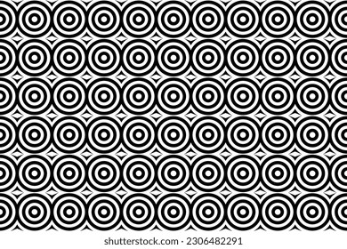 Resumen del patrón blanco y negro. Elemento de diseño gráfico de patrones de mosaico monocromo.