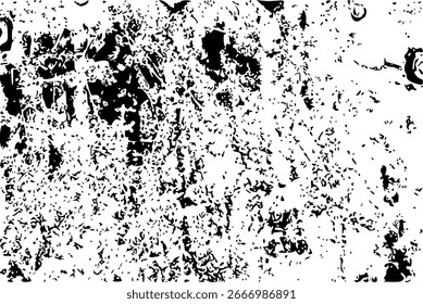 Abstrato preto e branco padrão de manchas, rachaduras e lascas.