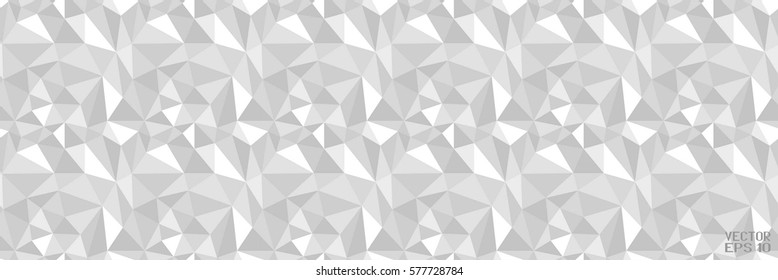 Abstract Black and White Pattern with Triangles. Structural Polygonal Texture. Vector Illustration
