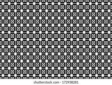 Abstract Black and White Pattern. Vector