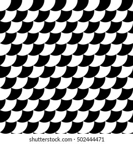 Abstract black and white pieces. Vector.