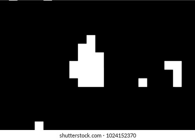 Abstract black white pixel pattern background. Bar code or qr code.