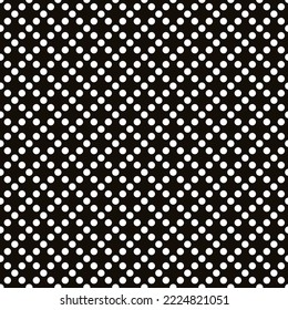 Abstract black and white polka dot pattern