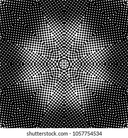 Abstract black and white  psychedelic kaleidoscopic seamless pattern.vector