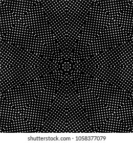 Abstract black and white  psychedelic kaleidoscopic seamless pattern.vector