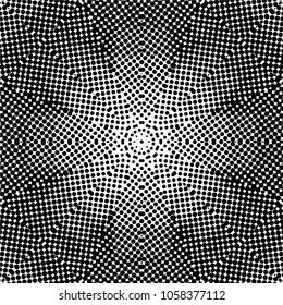 Abstract black and white  psychedelic kaleidoscopic seamless pattern.vector