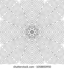 Abstract black and white  psychedelic kaleidoscopic seamless pattern.vector