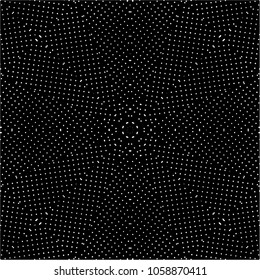 Abstract black and white  psychedelic kaleidoscopic seamless pattern.vector