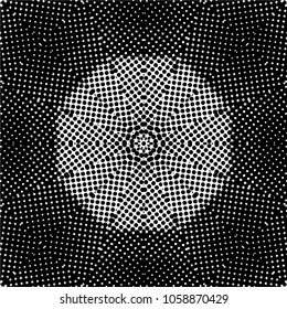 Abstract black and white  psychedelic kaleidoscopic seamless pattern.vector
