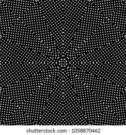 Abstract black and white  psychedelic kaleidoscopic seamless pattern.vector