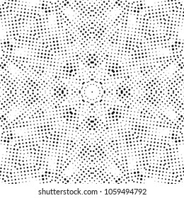Abstract black and white  psychedelic kaleidoscopic seamless pattern.vector