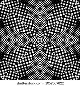 Abstract black and white  psychedelic kaleidoscopic seamless pattern.vector