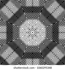 Abstract black and white  psychedelic kaleidoscopic seamless pattern.vector