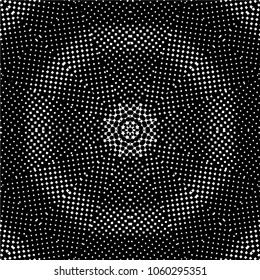 Abstract black and white  psychedelic kaleidoscopic seamless pattern.vector