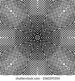 Abstract black and white  psychedelic kaleidoscopic seamless pattern.vector
