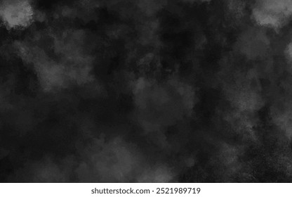 Abstract black and white realistic smoke clouds with shadow overlay effect background. Mystery dark background with spooky white light and fog. Vector illustration of smoky mist toxic vapor on floor.